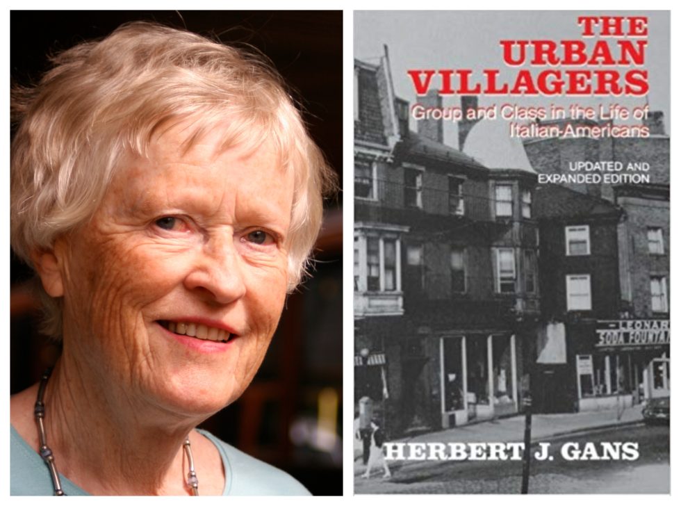 Portrett av Wetlesen chou og omslaget av Gans Urban villagers: Group and Class in the village of italian americans